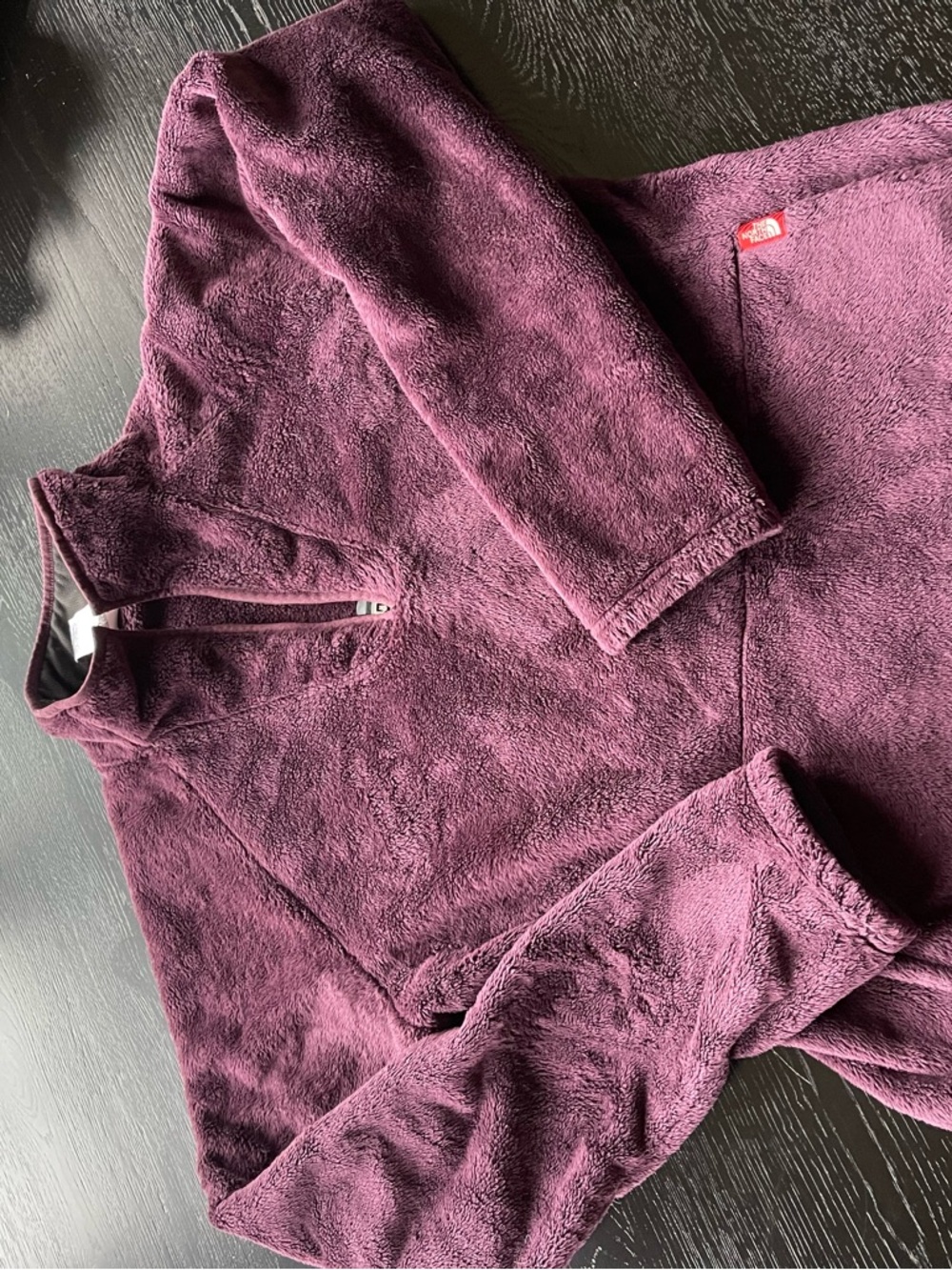 The North Face Plush Quarter-Zip Pullover - Plum
